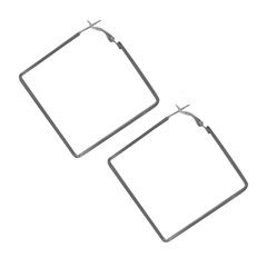 Minimalist Square Stainless Steel Hoop Earrings in Silver or Gold, Earrings, $ 7.99, A Moment Of Now™