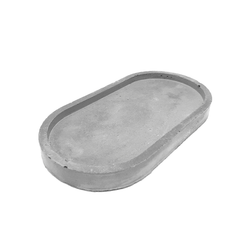 Minimalist Style Oval Concrete Multi-purpose Tray Candle Jewelry Holder, Concrete Tray, $ 19.00, A Moment Of Now™