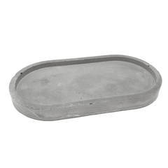 Minimalist Style Oval Concrete Multi-purpose Tray Candle Jewelry Holder, Concrete Tray, $ 19.00, A Moment Of Now™