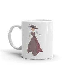 Modern Art Abstract Line Art Drawing - Lady Noona Coffee Tea Cup Mug, Mug, $ 17.50, A Moment Of Now™