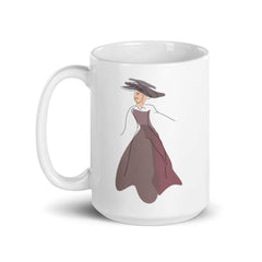 Modern Art Abstract Line Art Drawing - Lady Noona Coffee Tea Cup Mug, Mug, $ 17.50, A Moment Of Now™