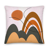 Morning Sun Geometric Art Decorative Throw Pillow Cushion, Pillow, $ 71.50, A Moment Of Now™