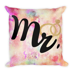 Mr. and Rings Husband Couple Pillow Cushion, Pillows, $ 78.00, A Moment Of Now™