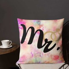 Mr. and Rings Husband Couple Pillow Cushion, Pillows, $ 78.00, A Moment Of Now™