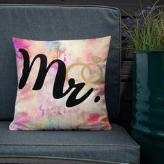 Mr. and Rings Husband Couple Pillow Cushion, Pillows, $ 78.00, A Moment Of Now™