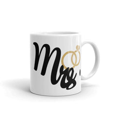 Mrs. & Rings NewlyWed Honeymoon Couple Coffee Tea Cup Mug, Mugs, $ 17.50, A Moment Of Now™