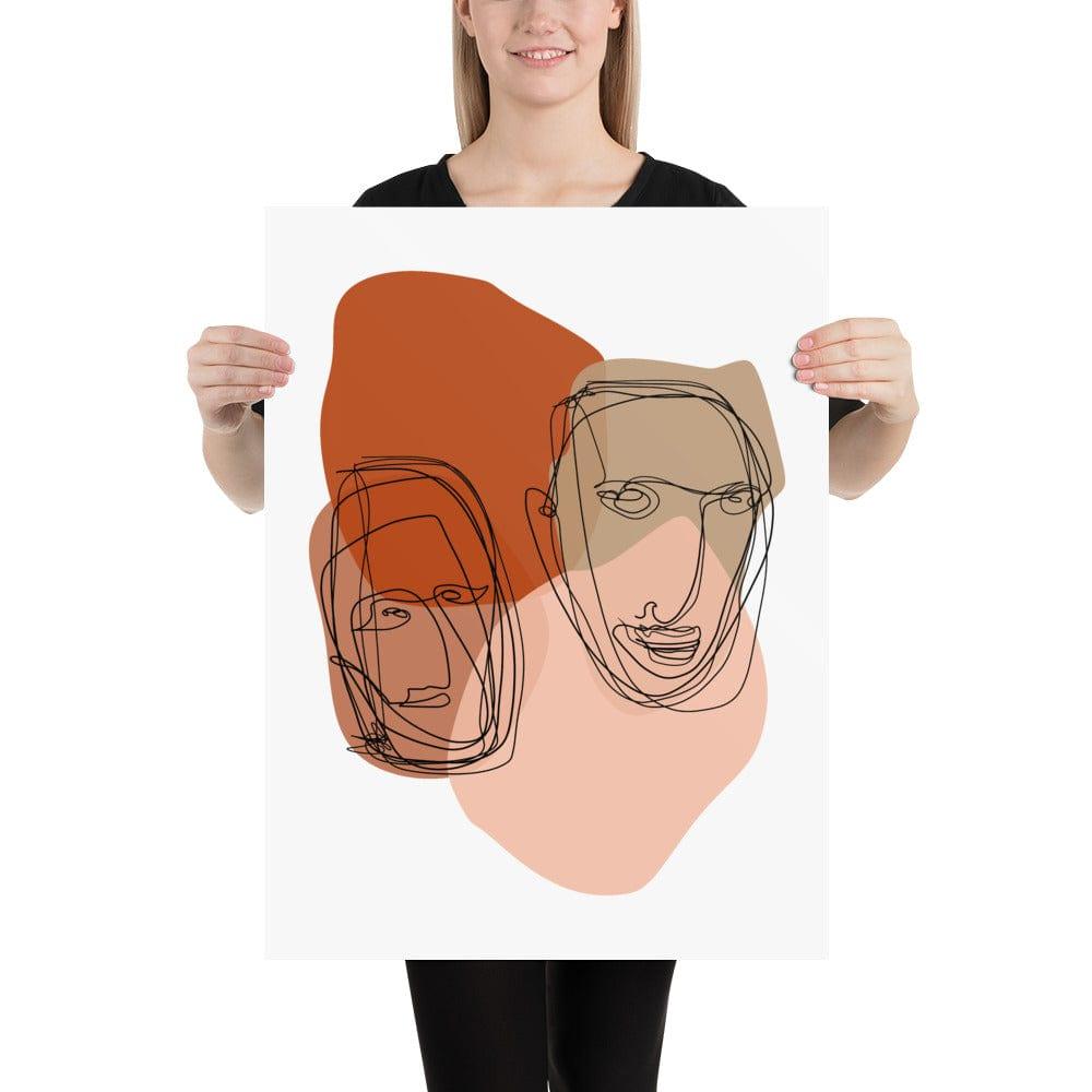 Multiples Abstract Line & Shape Mid Century Minimal Style Art Matte Poster, Poster, $ 39.00, A Moment Of Now™