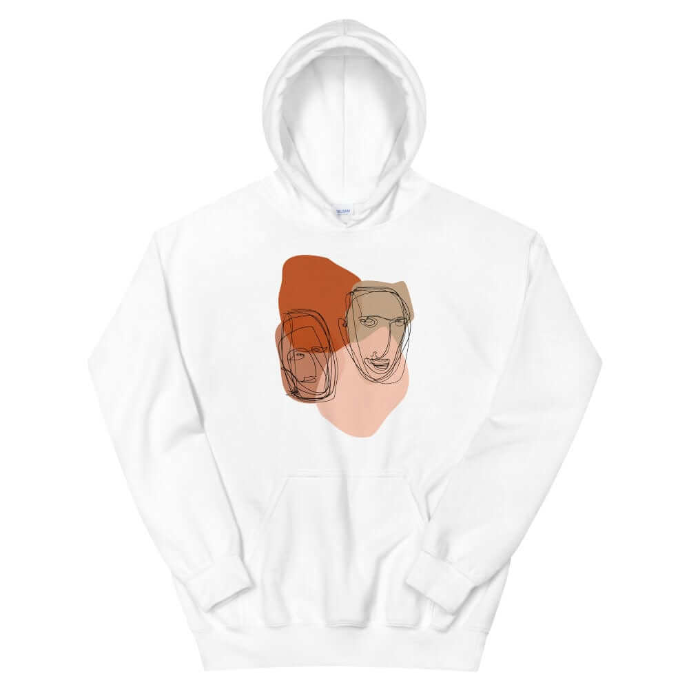 Multiples Abstract Line & Shape Mid Century Minimal Style Art Unisex Hoodie, Hoodie, $ 51.50, A Moment Of Now™