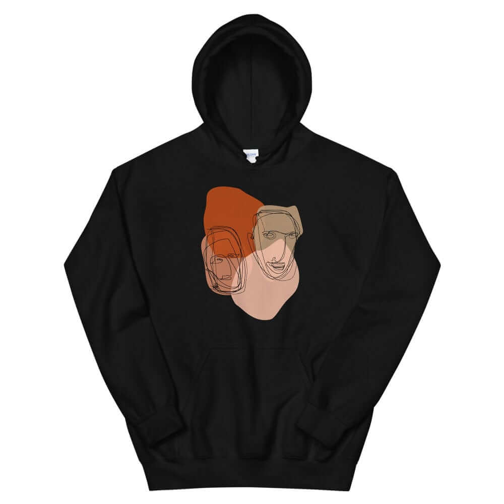 Multiples Abstract Line & Shape Mid Century Minimal Style Art Unisex Hoodie | Boutique In USA, Hoodie, $ 51.50, A Moment Of Now™