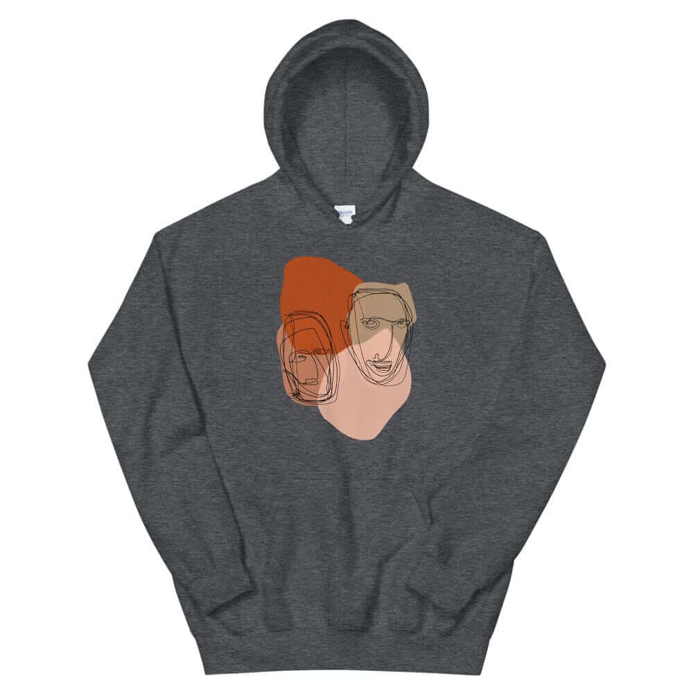Multiples Abstract Line & Shape Mid Century Minimal Style Art Unisex Hoodie | Boutique In USA, Hoodie, $ 51.50, A Moment Of Now™