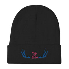 My Deer Embroidered Knit Beanie Hat, Hats, $ 26.00, A Moment Of Now™