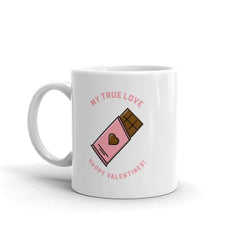 My True Love Happy Valentine's Day Coffee Tea Cup Mug, Mugs, $ 17.50, A Moment Of Now™