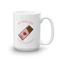 My True Love Happy Valentine's Day Coffee Tea Cup Mug, Mugs, $ 24.50, A Moment Of Now™
