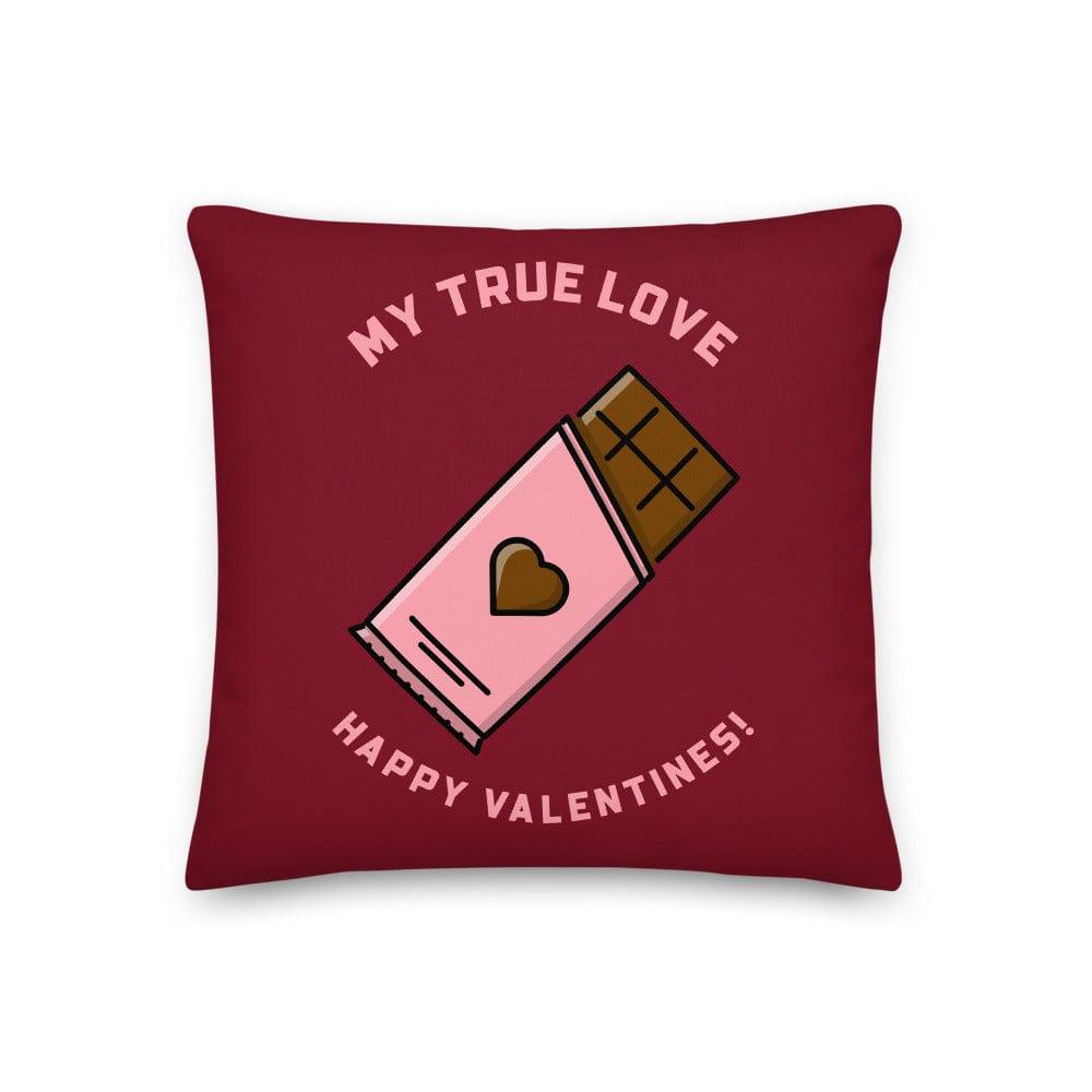 My True Love Happy Valentine's Day Decorative Throw Pillow, pillow, $ 64.50, A Moment Of Now™
