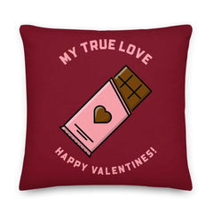 My True Love Happy Valentine's Day Decorative Throw Pillow, pillow, $ 71.50, A Moment Of Now™