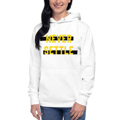 Never Settle Statement Unisex Hoodie, Hoodie, $ 46.49, A Moment Of Now™