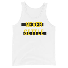 Never Settle Statement Unisex Tank Top, Tank Top, $ 32.44, A Moment Of Now™
