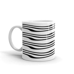 Nordic Waves Scandinavian Style Coffee Tea Cup Mug, Mugs, $ 17.50, A Moment Of Now™