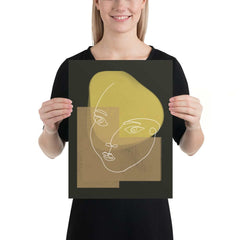 Odette Abstract Shape and Line Minimal Modern Art Matte Poster, Poster, $ 33.00, A Moment Of Now™