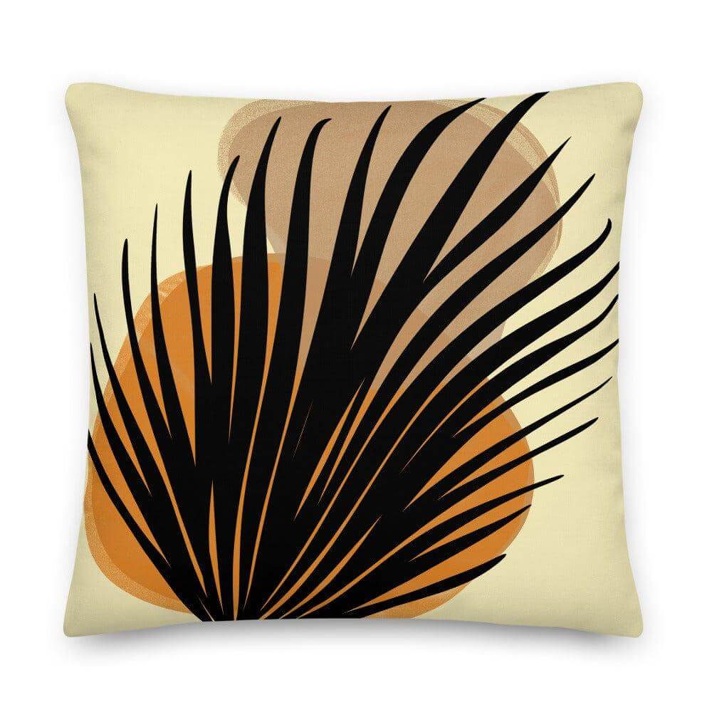 Palm Leaf Stones Modern Art Accent Decorative Throw Pillow Cushion, Pillow, $ 71.50, A Moment Of Now™