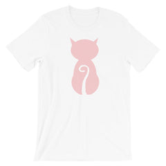 Pink Cat and It's Tail Short-Sleeve Unisex T-Shirt, Clothing T-shirts, $ 33.44, A Moment Of Now™