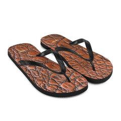 Printed Old Leather Flip-Flops, Flip Flops, $ 24.95, A Moment Of Now™