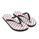 Red Heart On White Flip-Flops, Flip Flops, $ 30.95, A Moment Of Now™