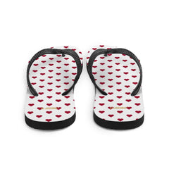 Red Heart On White Flip-Flops, Flip Flops, $ 30.95, A Moment Of Now™