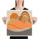 Sha Tin Abstract Shape & Line Modern Art Matte Poster, Poster, $ 40.00, A Moment Of Now™