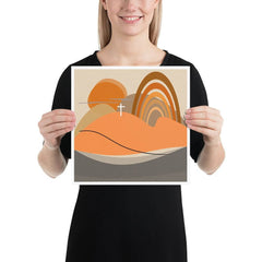 Sha Tin Abstract Shape & Line Modern Art Matte Poster, Poster, $ 29.00, A Moment Of Now™