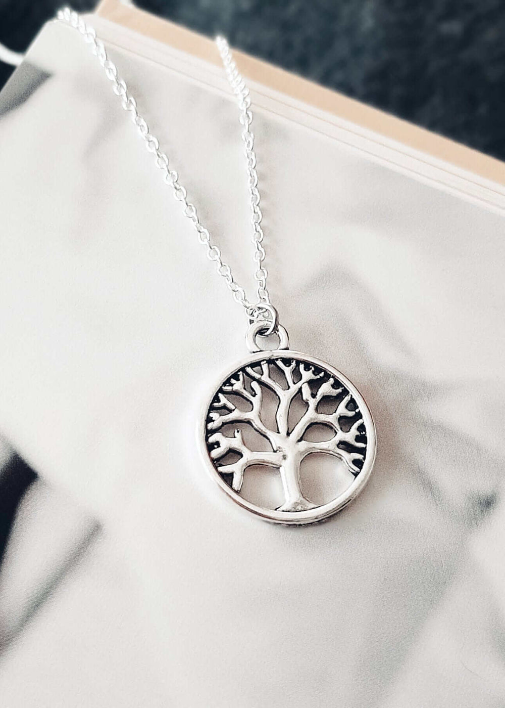 Silver Tree of Life Family Pendant Necklace , Necklaces, $ 14.99, A Moment Of Now™
