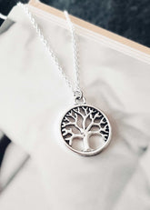 Silver Tree of Life Family Pendant Necklace , Necklaces, $ 14.99, A Moment Of Now™