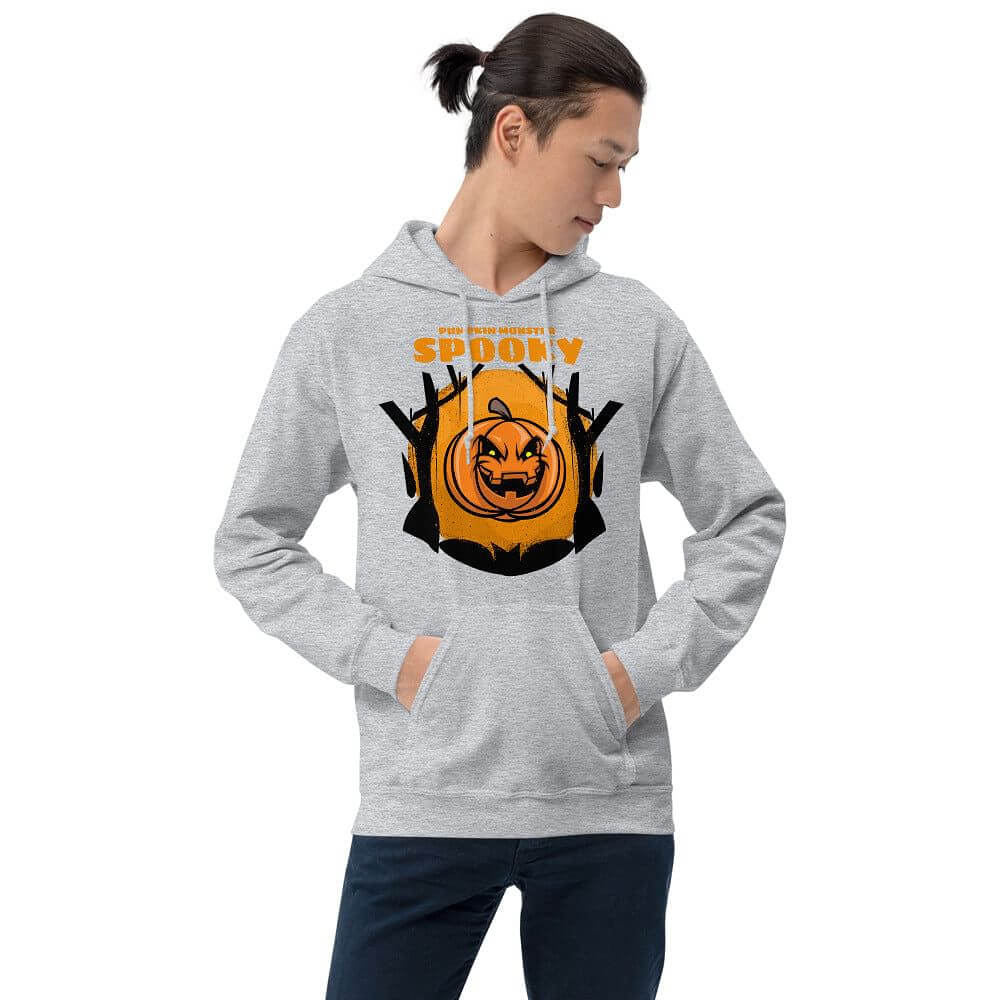 Spooky Pumpkin Monster Halloween Unisex Hoodie | Boutique In USA, Hoodie, $ 38.75, A Moment Of Now™