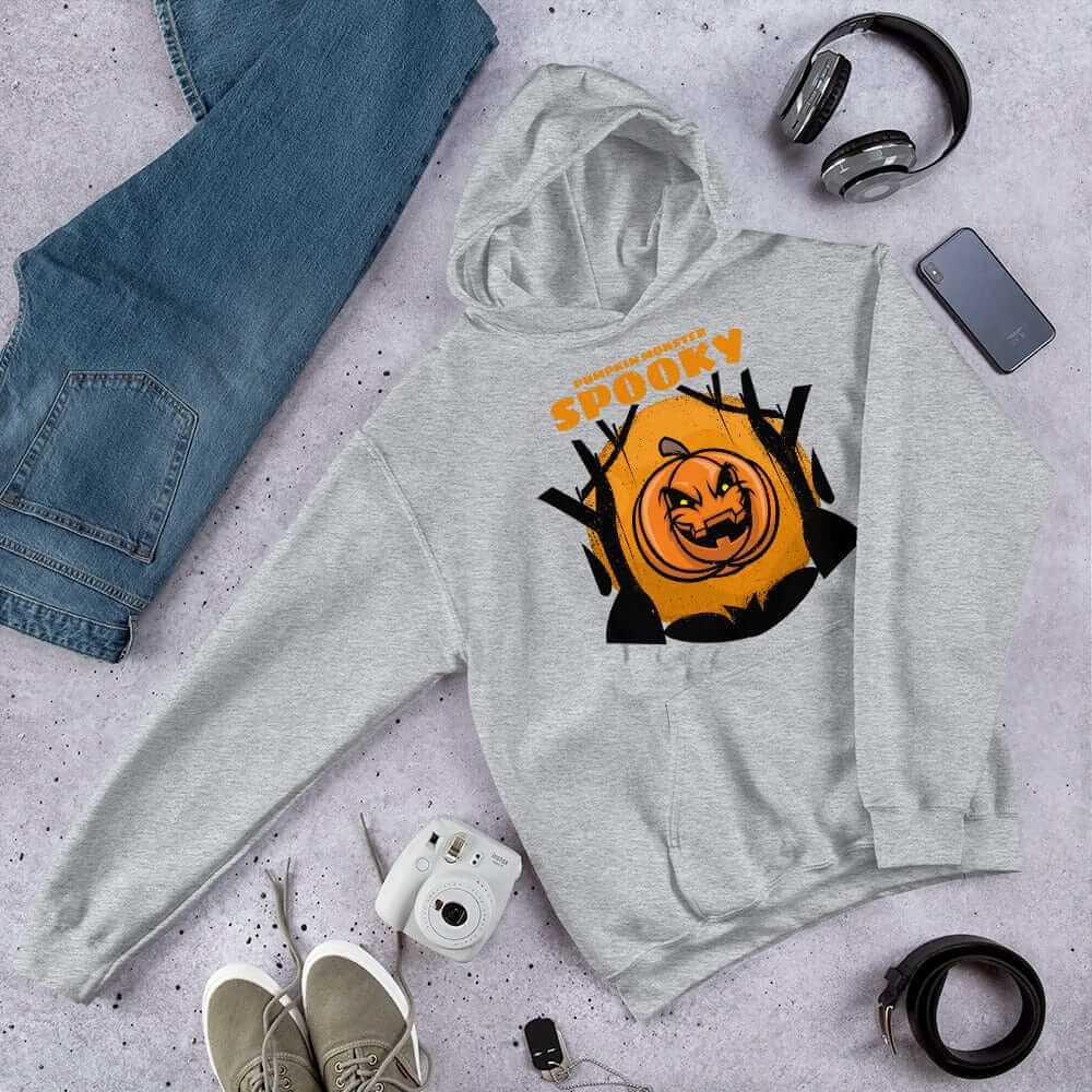 Spooky Pumpkin Monster Halloween Unisex Hoodie | Boutique In USA, Hoodie, $ 38.75, A Moment Of Now™