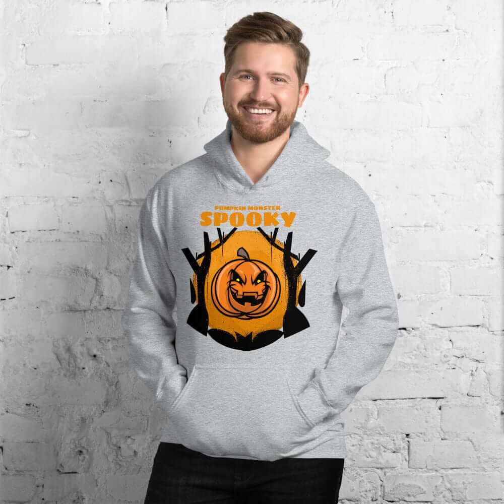 Spooky Pumpkin Monster Halloween Unisex Hoodie | Boutique In USA, Hoodie, $ 38.75, A Moment Of Now™
