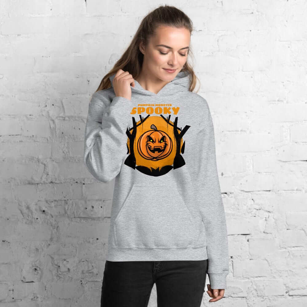 Spooky Pumpkin Monster Halloween Unisex Hoodie | Boutique In USA, Hoodie, $ 38.75, A Moment Of Now™