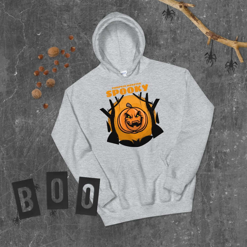 Spooky Pumpkin Monster Halloween Unisex Hoodie | Boutique In USA, Hoodie, $ 38.75, A Moment Of Now™