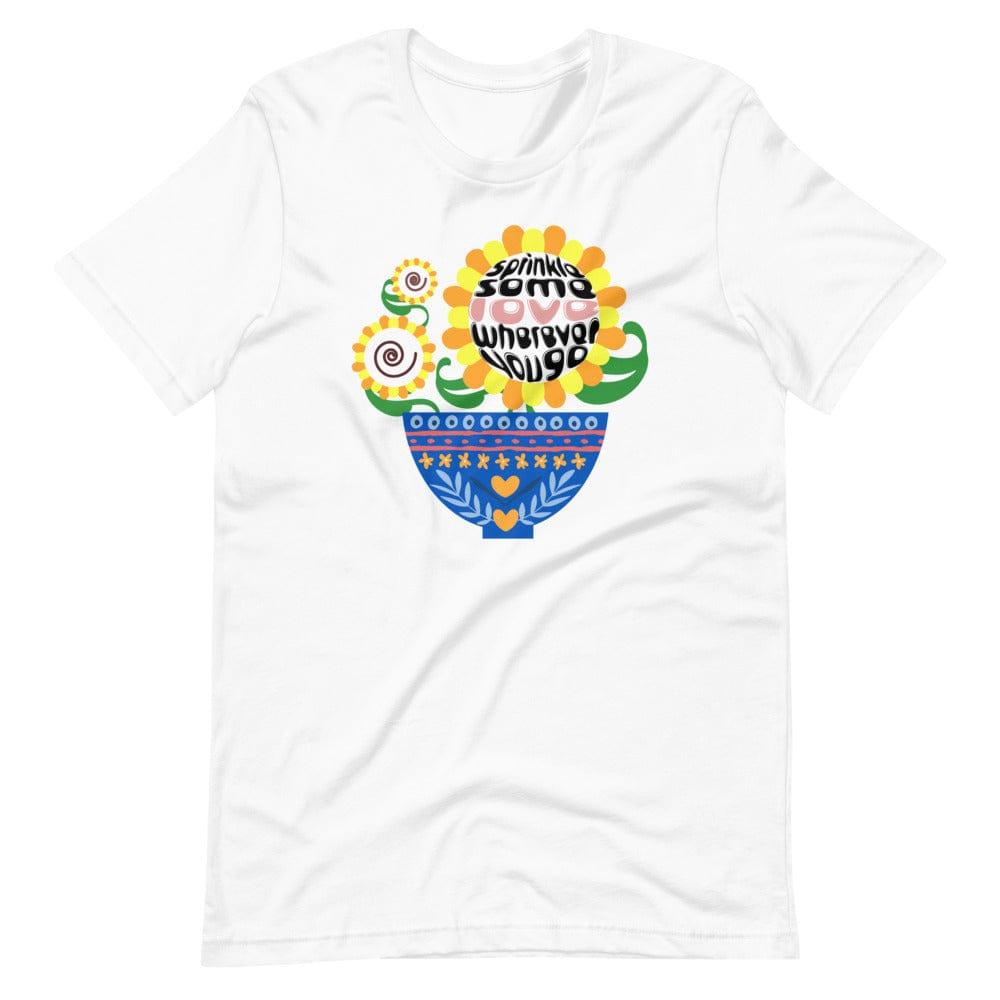 Sprinkle Some Love Wherever You Go Short-Sleeve Unisex T-Shirt, Clothing T-shirts, $ 37.00, A Moment Of Now™
