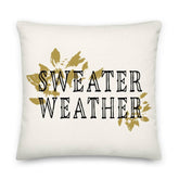 Sweater Weather Autumnal Fall Season Premium Decorative Throw Pillow Cushion, Pillows, $ 71.50, A Moment Of Now™