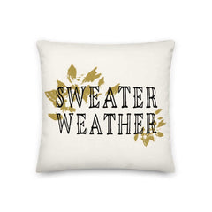 Sweater Weather Autumnal Fall Season Premium Decorative Throw Pillow Cushion, Pillows, $ 64.50, A Moment Of Now™