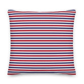 The Perfect Striped Series - Old Days Premium Decorative Throw Pillow Cushion - White Blue Red Strip, Pillow, $ 71.50, A Moment Of Now™