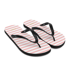 The Perfect Striped Series - Pink Stripes on White Flip-Flops, Flip Flops, $ 30.95, A Moment Of Now™