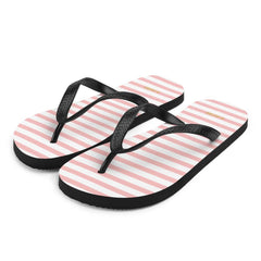 The Perfect Striped Series - Pink Stripes on White Flip-Flops, Flip Flops, $ 30.95, A Moment Of Now™