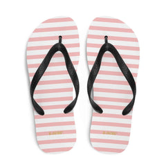 The Perfect Striped Series - Pink Stripes on White Flip-Flops, Flip Flops, $ 30.95, A Moment Of Now™