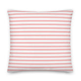 The Perfect Striped Series - Pink Stripes On White Premium Decorative Throw Pillow, Pillow, $ 64.00, A Moment Of Now™