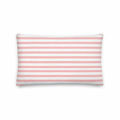 The Perfect Striped Series - Pink Stripes On White Premium Decorative Throw Pillow, Pillow, $ 55.00, A Moment Of Now™