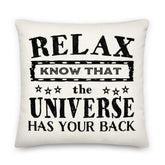 The Universe Has Your Back Inspirational Quote Accent Pillow, Throw Pillows, $ 71.50, A Moment Of Now™