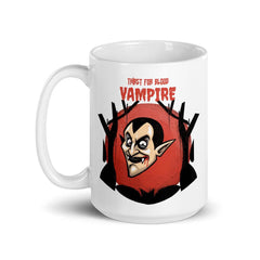 Thirst For Blood Vampire Halloween Coffee Tea Cup Mug, Mug, $ 17.50, A Moment Of Now™