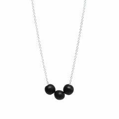 Three Wishes Wood Beads Minimalist Chain 18" Ladies Necklace, Necklaces, $ 19.99, A Moment Of Now™