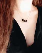 Three Wishes Wood Beads Minimalist Chain 18" Ladies Necklace, Necklaces, $ 19.99, A Moment Of Now™